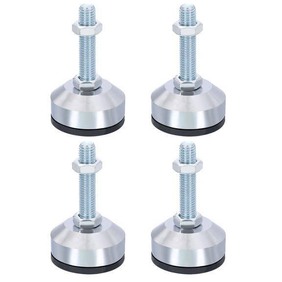Uxcell 4 Pcs Furniture Leveling Foot M12 Thread Adjustable Furniture Levelers Black