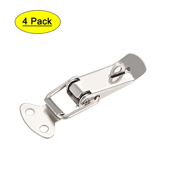 Uxcell 4 Pcs Iron Spring Loaded Toggle Latch, 72mm Overall Length