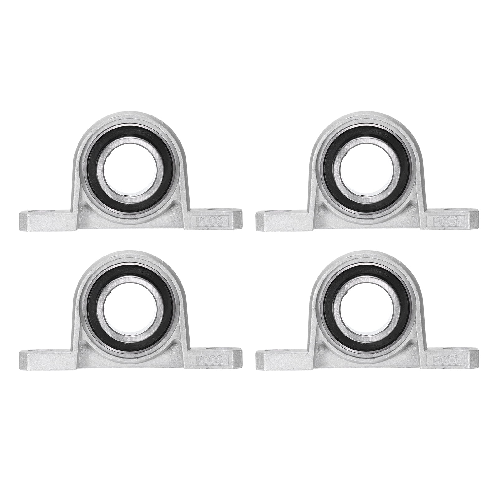 Uxcell 6 Pcs KP08 Pillow Block Bearing 8mm Bore Zinc Alloy Inner Ball Mounted Bearing Block Self Alignment