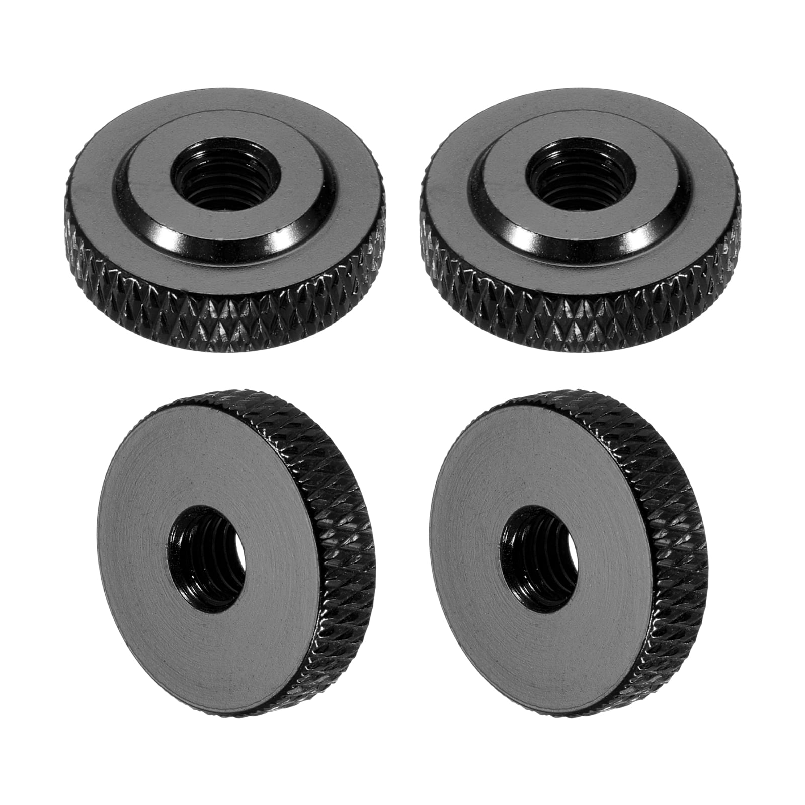 Uxcell 4 Pcs Knurled Thumb Nuts, M5 x 16 mm x 5 mm Female Shoulder ...