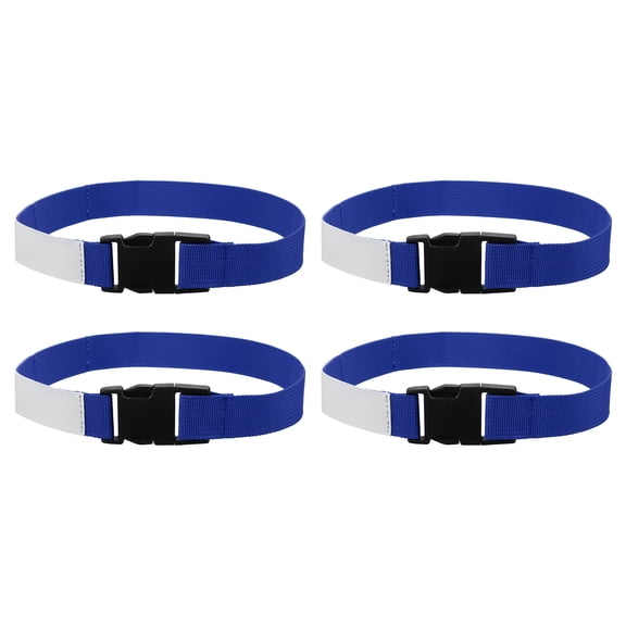 Uxcell 4 Pcs Laundry Strap with Buckle, Multipurpose Laundry Strap Replacement Wash Care Utility Household Cleaning Loop Athletics Accessories Tools Storage, Dark Blue