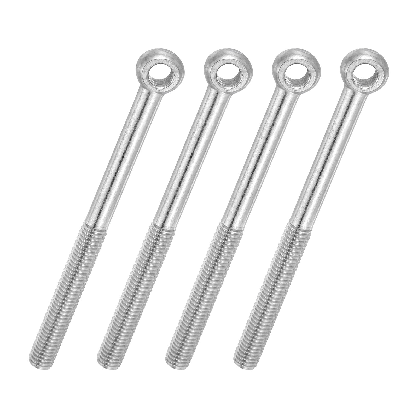 Large Thread Rigging Bolt Uxcell 4 Pcs M10x120mm Shoulder Swing Lifting Eye Bolt, 304 Stainless ...