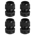 thumbnail image 1 of Uxcell 4 Pcs M20 Cable Gland, 5-6mm 2 Wire Holes Waterproof Nylon Cable Joint for Cable Fixing, Wiring, Repairing, Gland Replacement, Electrical Appliances, Black, 1 of 6