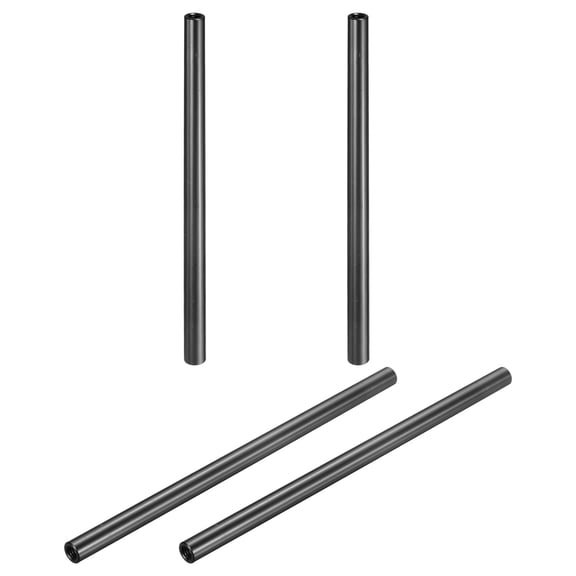 Uxcell 4 Pcs M3x100mm Round Aluminum Standoff Column Spacer, Coupling Screws Female Threaded Spacers for RC Multirotor Parts DIY FPV Quadcopter (Black)