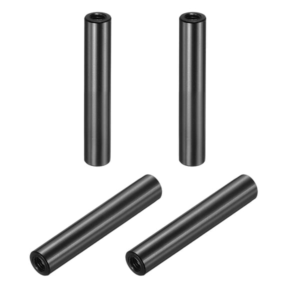 Uxcell 4 Pcs M3x30mm Round Aluminum Standoff Column Spacer, Coupling Screws Female Threaded Spacers for RC Multirotor Parts DIY FPV Quadcopter (Black)