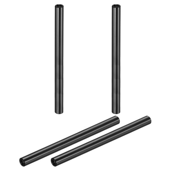 Uxcell 4 Pcs M3x70mm Round Aluminum Standoff Column Spacer, Coupling Screws Female Threaded Spacers for RC Multirotor Parts DIY FPV Quadcopter (Black)