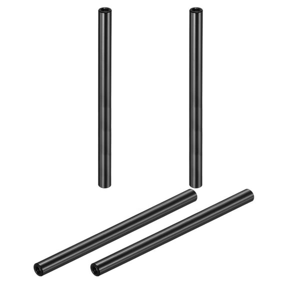 Uxcell 4 Pcs M3x80mm Round Aluminum Standoff Column Spacer, Coupling Screws Female Threaded Spacers for RC Multirotor Parts DIY FPV Quadcopter (Black)