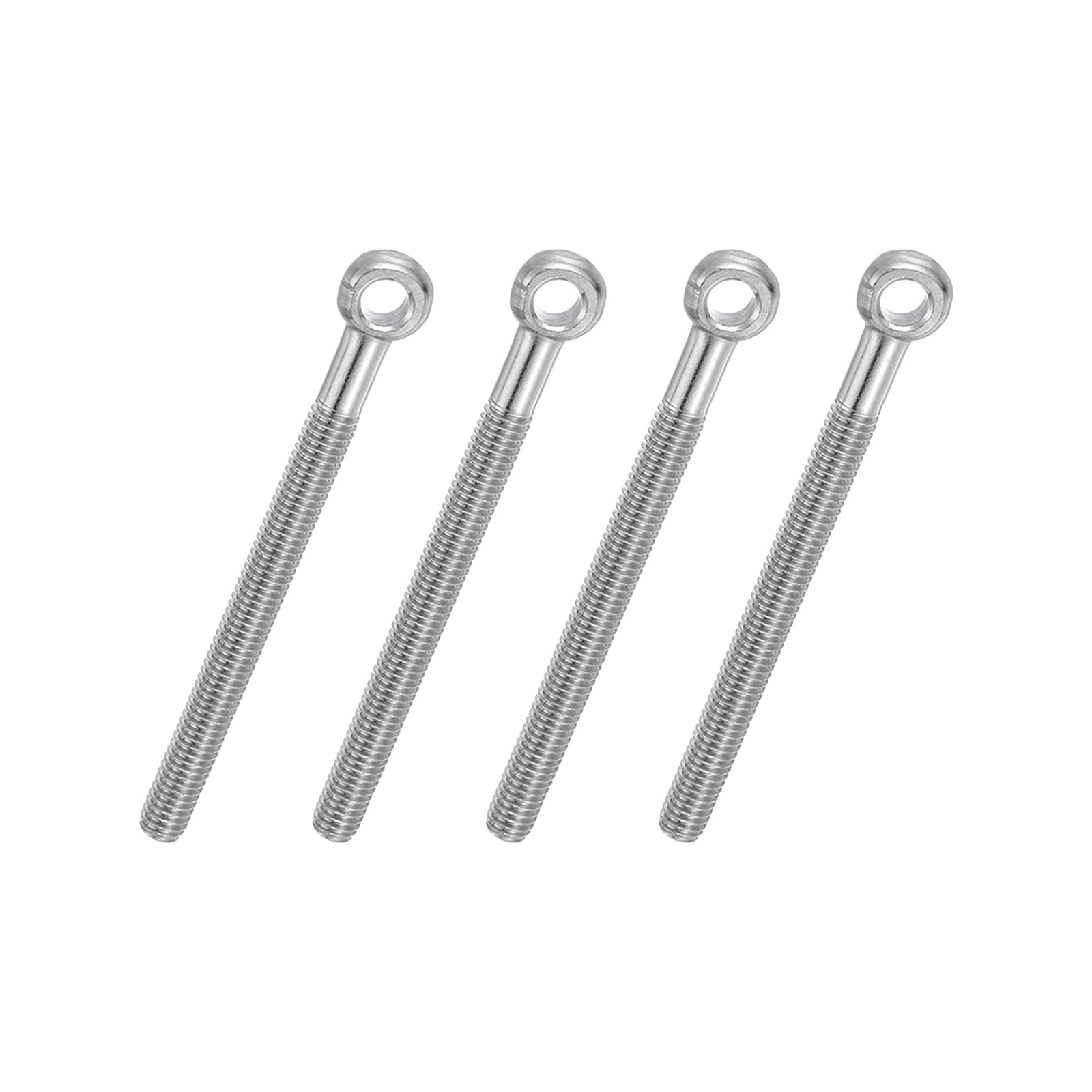 Large Thread Rigging Bolt Uxcell 4 Pcs M6x65mm Shoulder Swing Lifting Eye Bolt, 304 Stainless ...