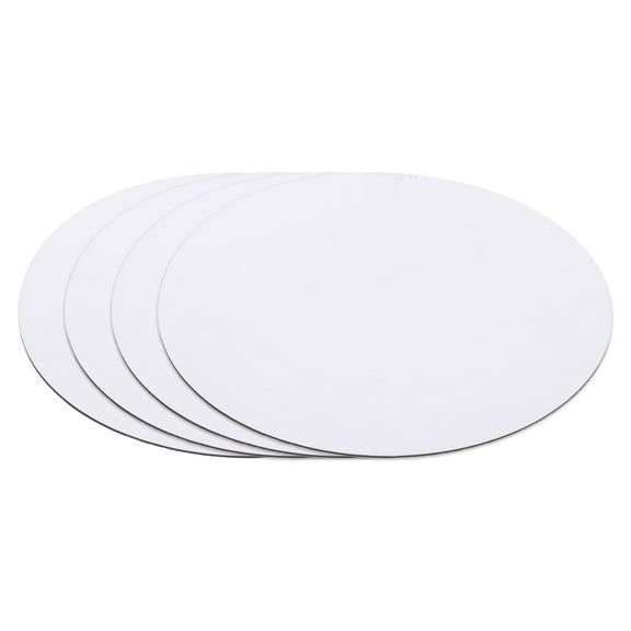 Uxcell 4 Pcs Magnetic Vent Covers, Dia.6.5" Round Air Vent Covers Standard Air Register Cap for Wall Floor Ceiling HVAC Fireplace Furnace, Black and White