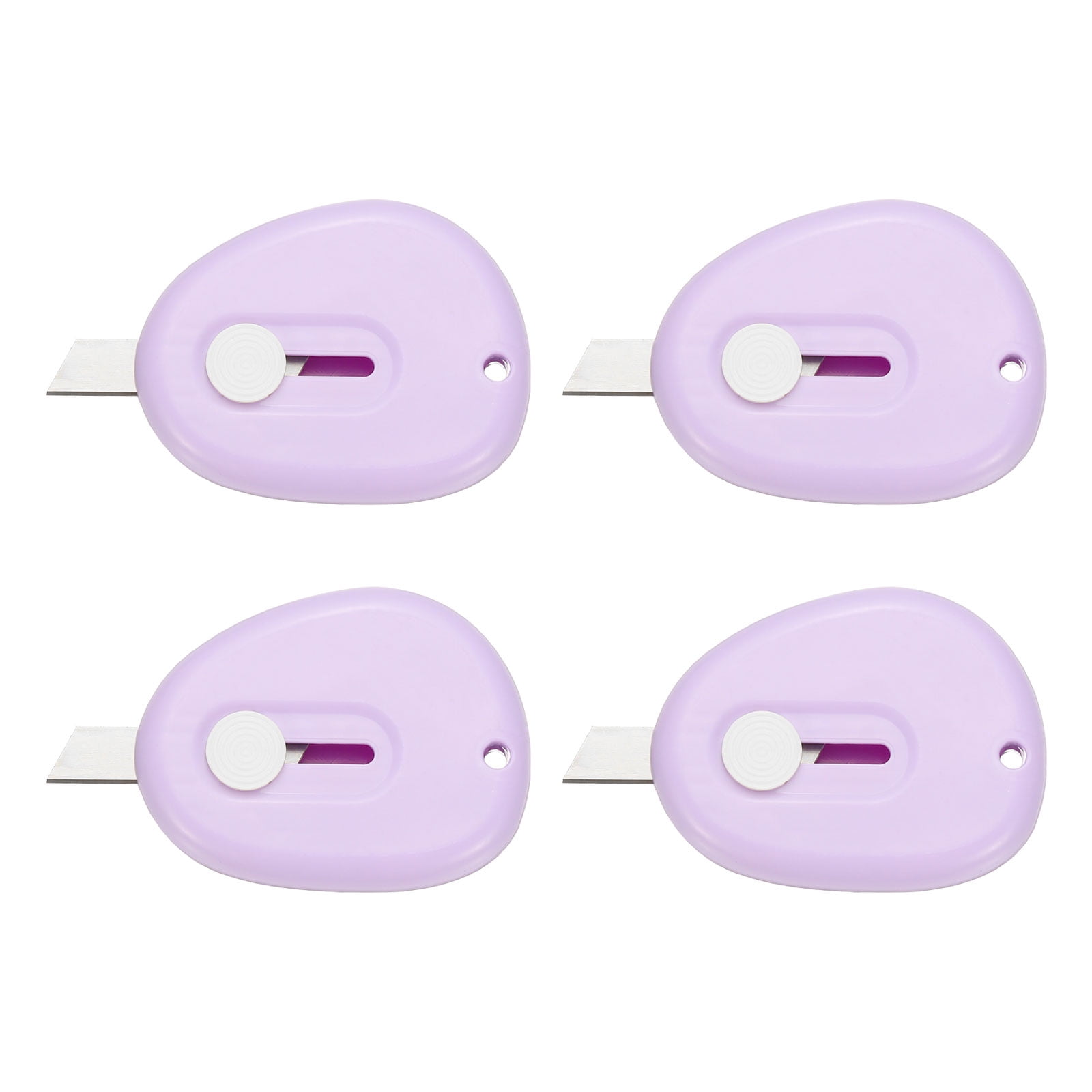 Uxcell 4 Pcs Mini Box Cutters Retractable, Small Utility Knife Portable ...