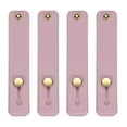 thumbnail image 1 of Uxcell 4 Pcs Phone Loop Finger Holder Silicone Phone Strap Grip Holder for Most Smartphones Gray Pink, 1 of 6