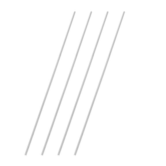 Uxcell 4 Pcs Round Steel Rod 2.1mm Diameter HSS Lathe Bar Stock Tool 200mm Long for Shaft Gear Drill Lathes Boring Machine Turning Miniature Axle Cylindrical Pin DIY Craft Tool