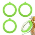thumbnail image 1 of Uxcell 4 Pcs Rubber Seals for Glass Jars 3.6 inch OD Silicone Sealing Ring for Canning Storage Green, 1 of 6