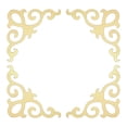 thumbnail image 1 of Uxcell 4Pcs Self-Adhesive Wall Sticker Mirror Decals for Home, Light Gold (15x15cm), 1 of 7