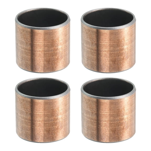 Uxcell 4 Pcs Sleeve Bearing 1" Bore x 1-1/8" OD x 1" Length Plain Bearings Wrapped Oilless Bushings Self-Lubricating Bushings for Sliding Parts of Machinery