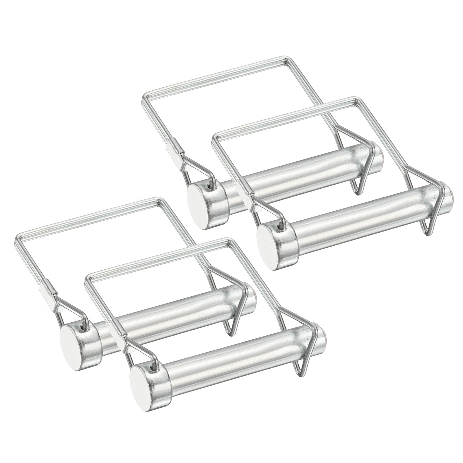 Uxcell 4Pcs Trailer Coupler Pin 1/2" x 2.6" Square Safety Wire Spring Lock Hitch Pin