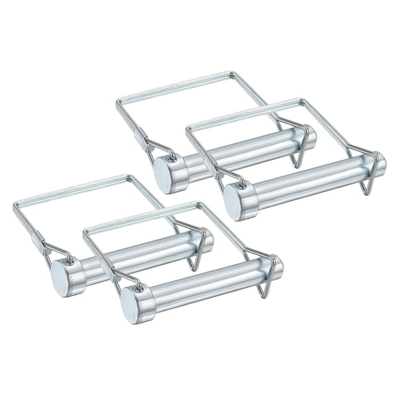 Uxcell 4 Pcs Trailer Coupler Pin, 1/2" x 2.8" Square Safety Wire Spring Lock Hitch Pin