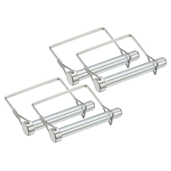 Uxcell 4Pcs Trailer Coupler Pin 1/2" x 3.2" Square Safety Wire Spring Lock Hitch Pin