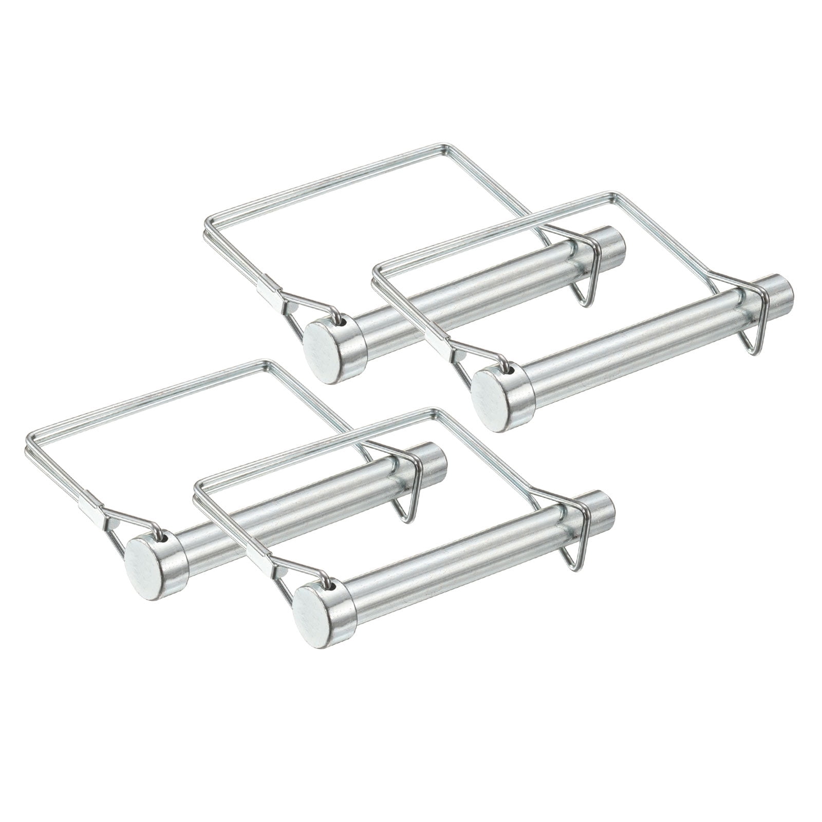 Uxcell 4Pcs Trailer Coupler Pin 1/2" x 3.5" Square Safety Wire Spring Lock Hitch Pin
