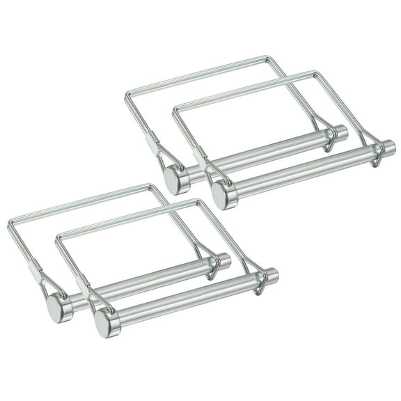 Uxcell 4 Pcs Trailer Coupler Pin, 5/16" x 3.5" Square Safety Wire Spring Lock Hitch Pin