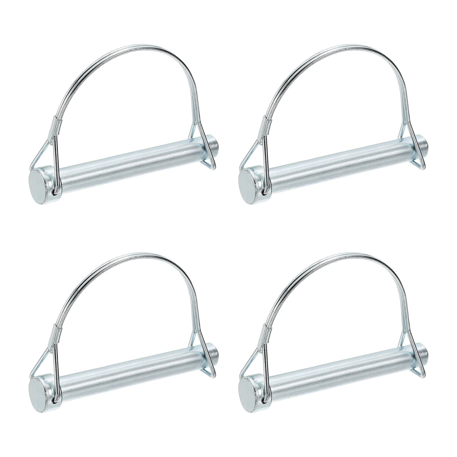 Uxcell 4 Pcs Trailer Coupler Pins, 1/2" x 3.5" Half Round Safety Wire Lock Hitch Pin