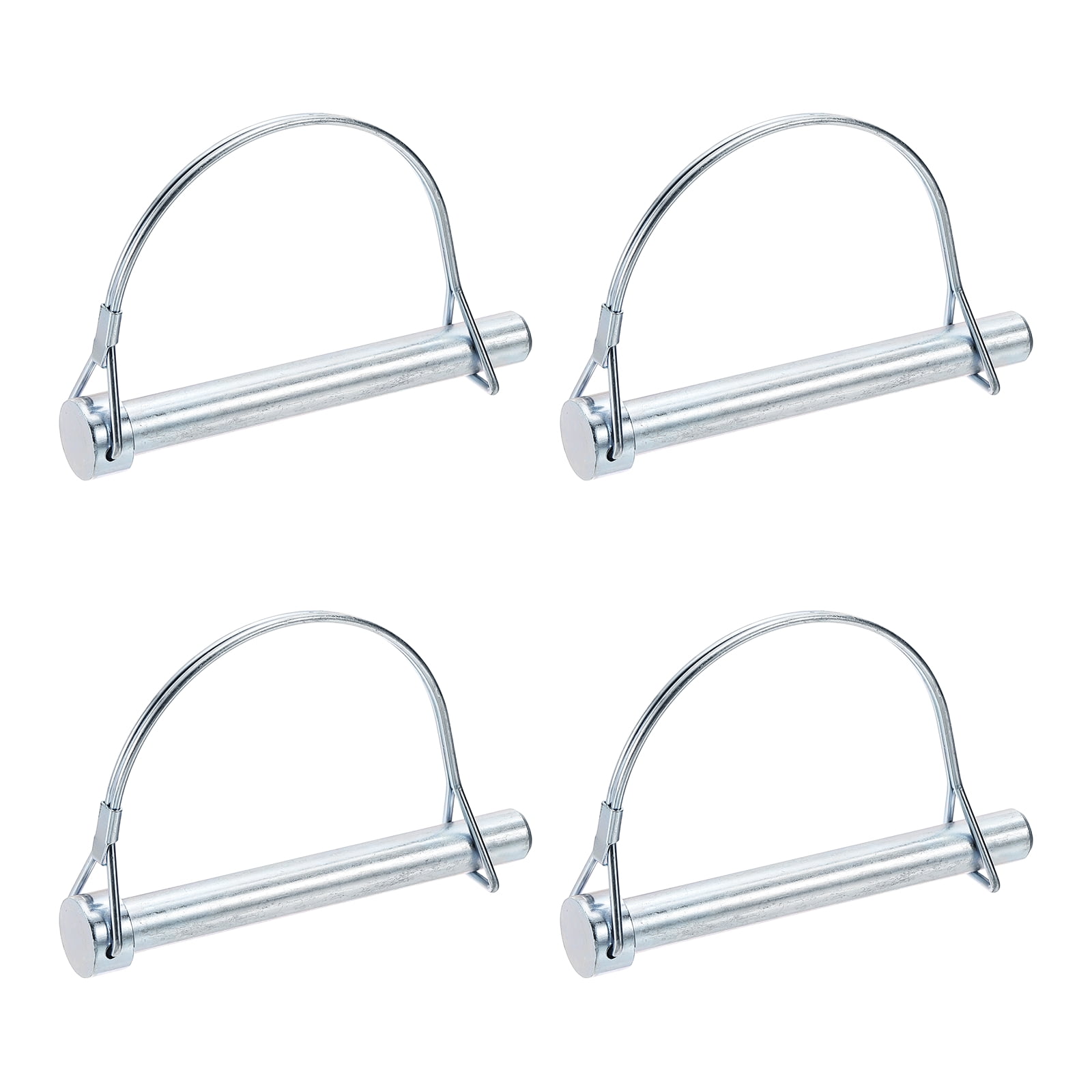 Uxcell 4 Pcs Trailer Coupler Pins, 1/2" x 3.9" Half Round Safety Wire Lock Hitch Pin