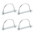 thumbnail image 1 of Uxcell 4 Pcs Trailer Coupler Pins, 1/2" x 3.9" Half Round Safety Wire Lock Hitch Pin, 1 of 7