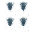 thumbnail image 1 of Uxcell 4 Pcs Wall Decor Metal White Wall Art Hanging Planters with Artificial Pampas, Wall-mounted Decor Metal for Display Artwork Plant Hanging Living Room Bedroom, Blue (Round), 1 of 7