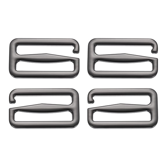 Uxcell 4 Pcs Wave Buckles, 27mm Metal G-Hook Backpack Strap Belt Hooks Brown