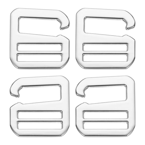 Uxcell 4 Pcs Wave Buckles, 28mm G-Hook Backpack Strap Belt Hook, Champagne Gold