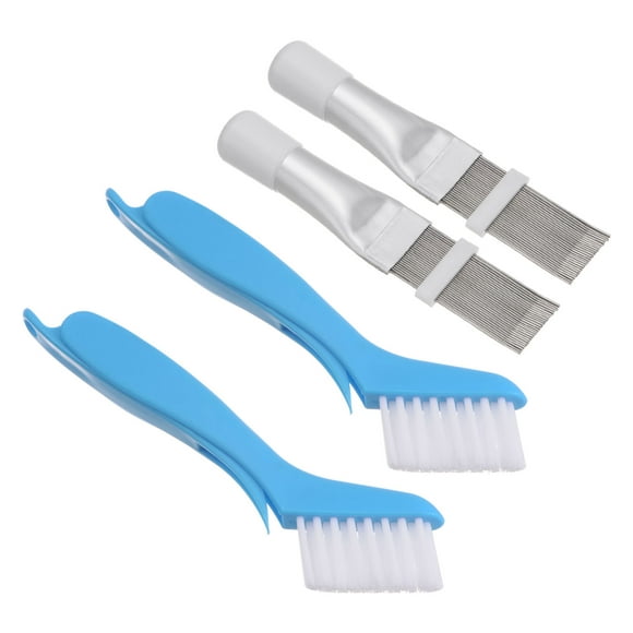 Uxcell 4 Pieces Air Conditioner Fin Comb Cleaner Brush Condenser Straightener AC Plastic Radiator Cleaner Repair Brush