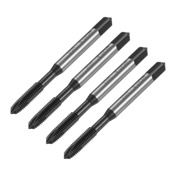 Uxcell 4 Pieces Spiral Point Thread Taps M5 x 0.8 H2 Nitride Coated Metric Screw Repair Tapping Threading Tools