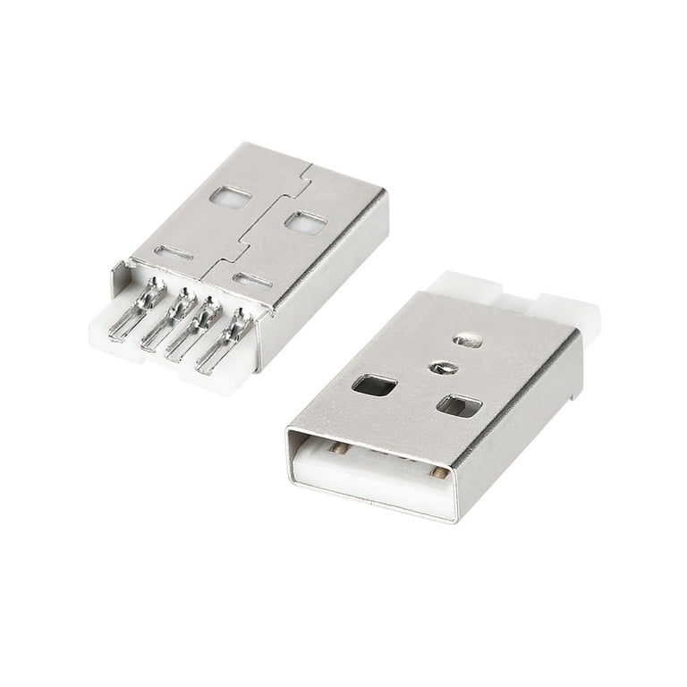 10Pcs USB Type A Connector Male Female 4 Pin Plug Socket With