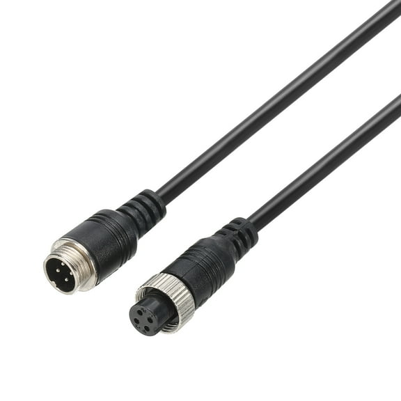 Uxcell 4 Pin Extension Cable Wire 16.4 ft / 5 Meter, 4 Core 24 AWG Power Cord with Male Female Connector