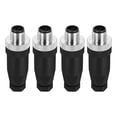 thumbnail image 1 of Uxcell 5 Pin M12 Male Aviation Wire Connector 4 Pcs Waterproof IP67, 1 of 7