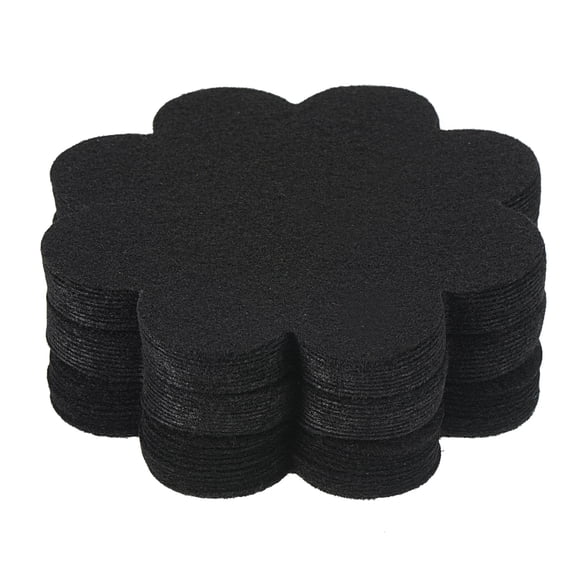 Uxcell 4" Plant Pot Hole Pad Nonwoven Flower Bonsai Bottom Soil Mat, Black 30 Pack