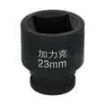 thumbnail image 1 of Uxcell 4 Point Square Socket 1/2" Drive 23mm Metric CR-V Impact Wheel Socket, 1 of 7