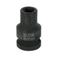 thumbnail image 1 of Uxcell 4 Point Square Socket 1/2" Drive 8mm Metric CR-V Impact Wheel Socket, 1 of 7