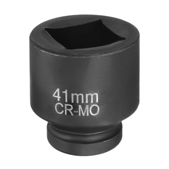 Uxcell 4 Point Square Socket 1" Drive 41mm Metric CR-MO Impact Wheel Socket