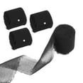 thumbnail image 1 of Uxcell 4 Rolls 1"x5.5Yd Chiffon Ribbon Handmade Fringe Chiffon Silk Ribbon Black, 1 of 6