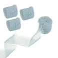 thumbnail image 1 of Uxcell 4 Rolls 1"x5.5Yd Chiffon Ribbon Handmade Fringe Chiffon Silk Ribbon Dusty Blue, 1 of 6