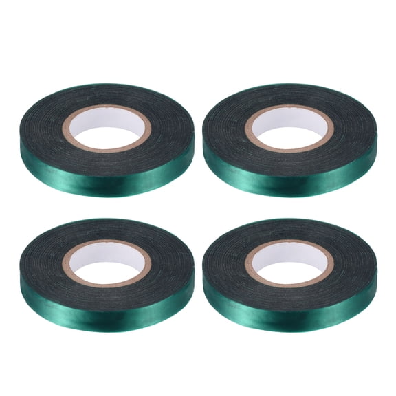Uxcell 4 Rolls 148ft Stretch Tie Tape 0.5" W Garden Ties Tape for Climbing Plants Green