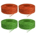 thumbnail image 1 of Uxcell 4 Rolls Raffia Ribbon, 109 Yard Paper Twine String for Festival Gifts Wrapping, Orange Green, 1 of 6