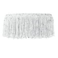 thumbnail image 1 of Uxcell Sequin Chainette Fringe Trim Tassel Sewing Trim Fringes for Latin Dress Stage Dance White 5 Yard x 4 In, 1 of 7