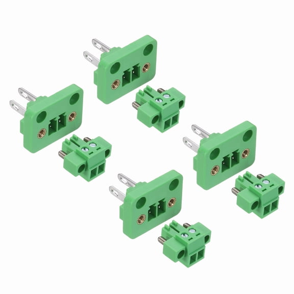 Uxcell 4 Set 2-Pin 3.5mm Pitch Pluggable Screw Terminal Block Connectors, PA66 300V 8A Through-Wall PCB Terminal Connectors 28-16AWG Cable