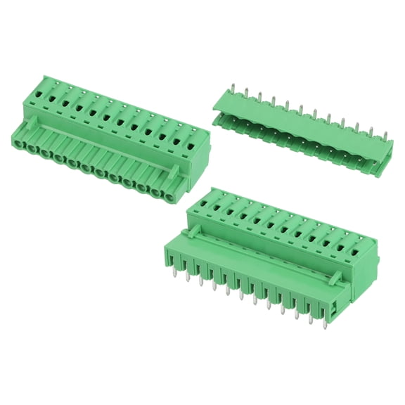 Uxcell 4 Set 2-Pin 3.81mm/0.15" Pitch PCB Mount Screw Terminal Block Connectors