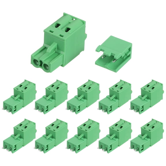 Uxcell 30 Set 2-Pin 5.08mm/0.2" Pitch PCB Terminal Block Connectors Straight