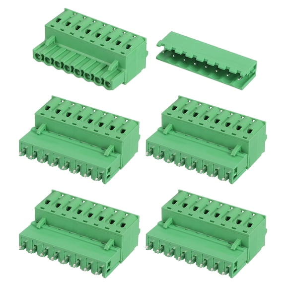 Uxcell 5 Set 8-Pin 5.08mm/0.2" Pitch PCB Terminal Block Connectors Straight