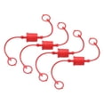 thumbnail image 1 of Uxcell 4 Set 3/4 ISO-B Hydraulic Hose Male Dust Cap & Female Plug Cover, Red, 1 of 7