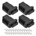thumbnail image 1 of Uxcell 4 Set ABS Automatic Spring Loaded Push to Open Door Catch Touch Lock, Black, 1 of 6